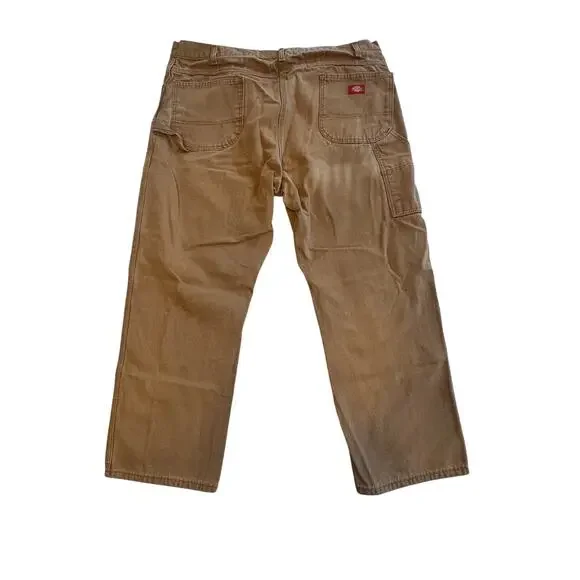 Dickies Men’s Vintage Brown Duck Canvas Carpenter Pants‎ Size 42x30 Chores - Picture 2 of 7